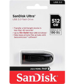 SanDisk Ultra/512GB/USB 3.0/USB-A/Čierna