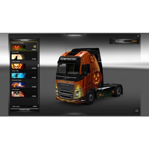 Euro Truck Simulator 2 - Halloween Paint Jobs Pack