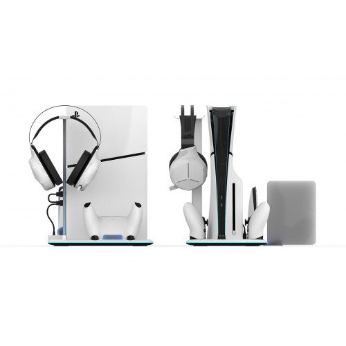 PS5 Slim DLX LED Multi-Function Charging Stand