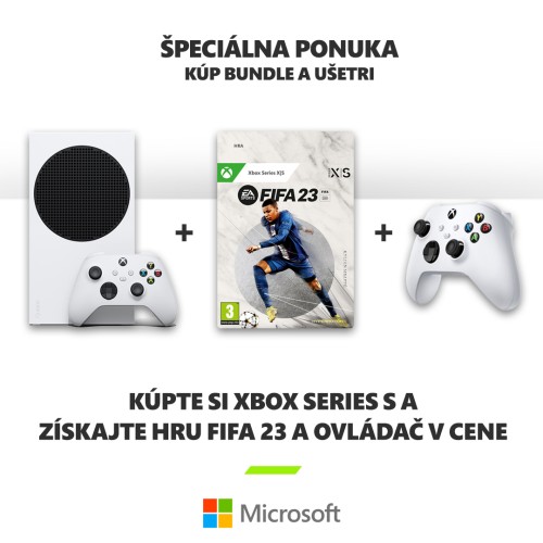 Xbox Series S + FIFA 23 + Microsoft Xbox Wireless Controller Robot White bundle