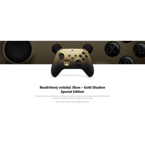 Microsoft Xbox Wireless Controller Gold Shadow special edition