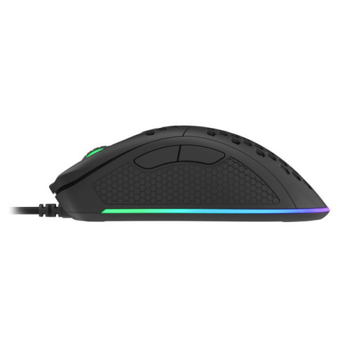 Genesis herní optická myš KRYPTON 555/RGB/8000 DPI/Herní/Optická/8 000 DPI/Drátová USB/Černá