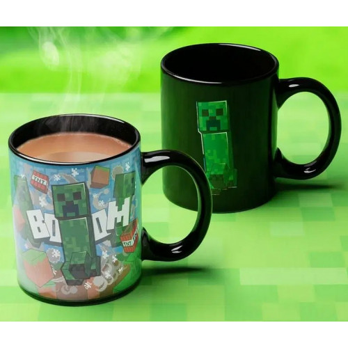 Minecraft - Creeper, meniaci sa - Hrnček