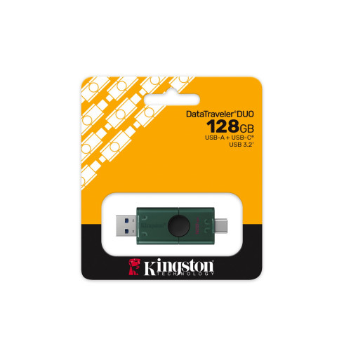 DataTraveler Duo G2/128GB/USB 3.2/USB-A + USB-C/Zelená