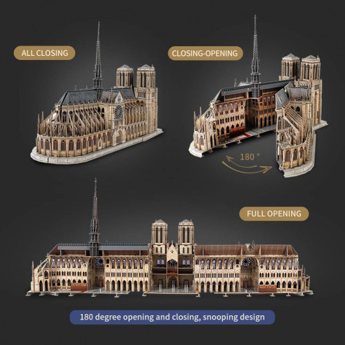 CubicFun - Puzzle 3D Notre Dame - 293 dílků