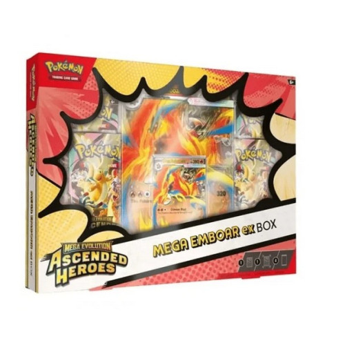 Pokémon: Ascended Heroes Mega Emboar EX box
