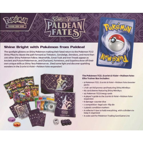 Pokémon TCG: SV4.5 Paldean Fates - Elite Trainer Box