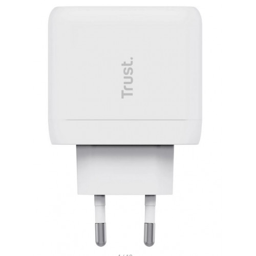 TRUST MAXO 65W 2P USB-C CHARGER WHT