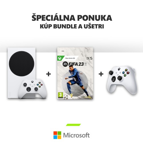 Xbox Series S + FIFA 23 + Microsoft Xbox Wireless Controller Robot White bundle