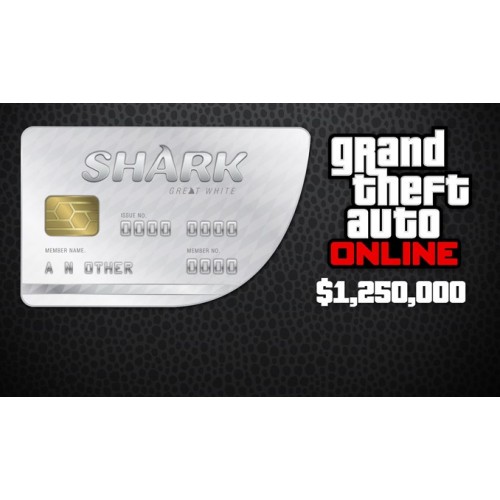 GTA 5 Online Great White Shark Cash Card 1,250,000