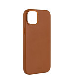 FIXED MagLeather kožený kryt iPhone 15, hnědý