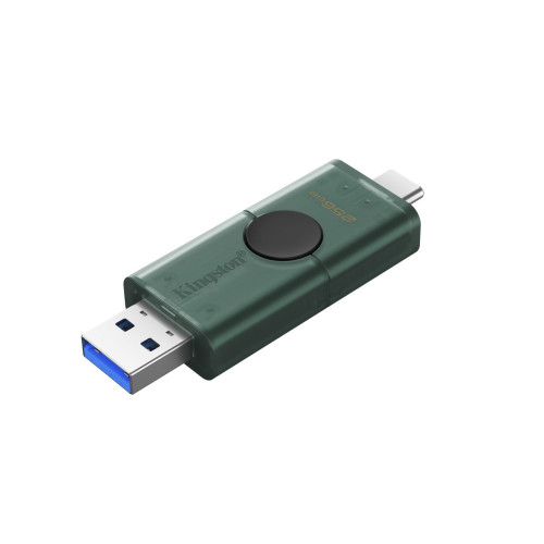 DataTraveler Duo G2/256GB/USB 3.2/USB-A + USB-C/Zelená