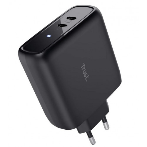 TRUST MAXO 65W 2P USB-C CHARGER BLK