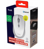 TRUST YVI+ MULTI-DEVICE WIRELESS MOUSE WHITE