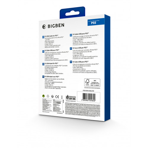 PS5 Bigben USB Cable 5m