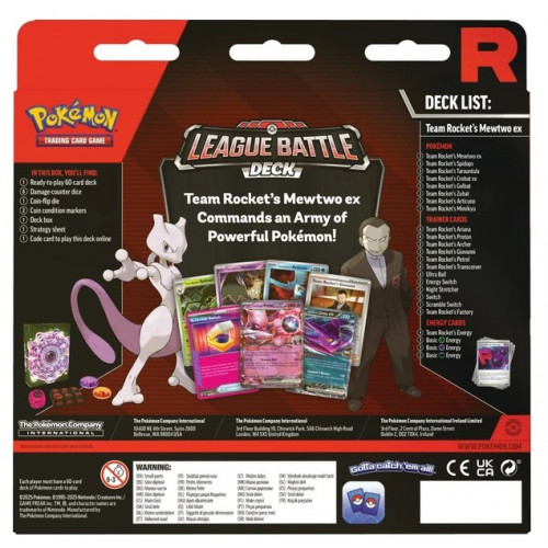 Pokémon TCG: Team Rocket's Mewtwo ex League Battle Deck