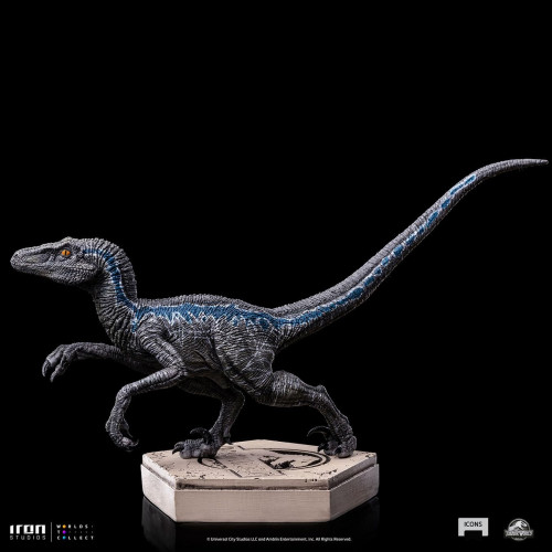 Velociraptor Blue A - Jurassic World - Icons - Iron Studios