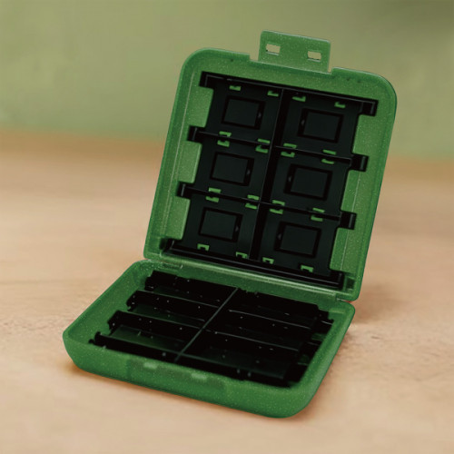 SWITCH 2 HORI Card Case 24 Pixel Green