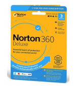 Norton 360 Deluxe + 25 GB Cloud storage - 3 lic. 12 mes.