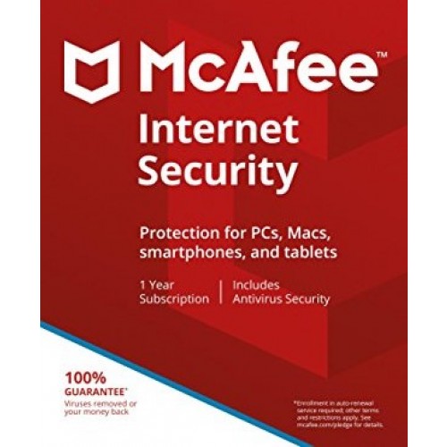 MCAFEE INTERNET SECURITY 2018 KEY (1 YEAR / 1 PC)