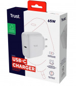 TRUST MAXO 65W 2P USB-C CHARGER WHT