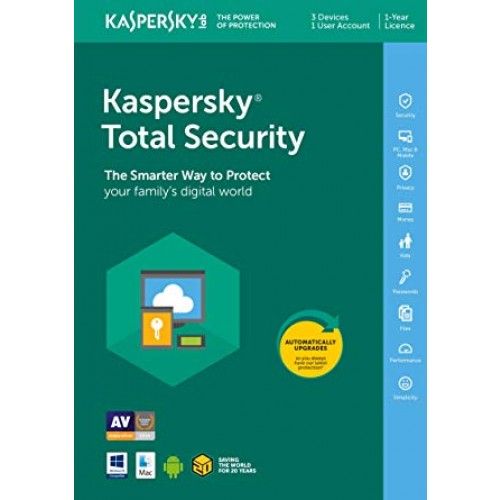 Kaspersky Total Security 3 lic. 12 mes.