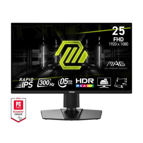 MSI MAG/255PXF/24,5"/IPS/FHD/300Hz/0,5ms/Černá/3R