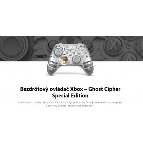 Microsoft Xbox Wireless Controller Ghost Cipher Special Edition