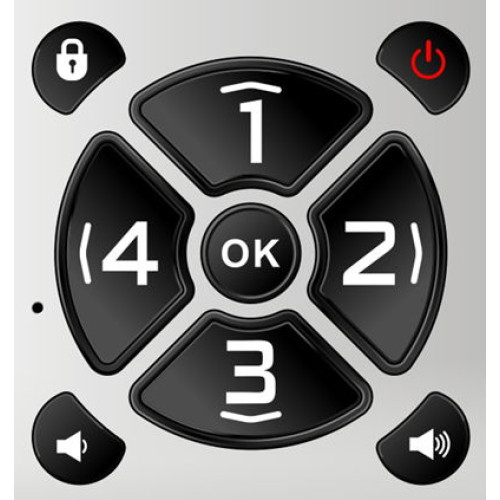 EVOLVEO EasyPhone ID, mobilní telefon pro seniory, bílá