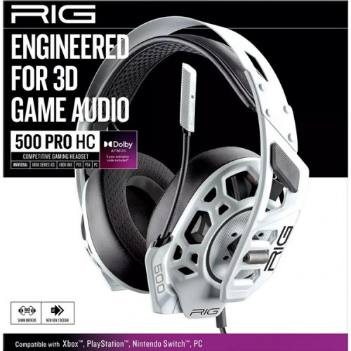 Herné slúchadlá RIG 500 PRO HC (2. generace) – White