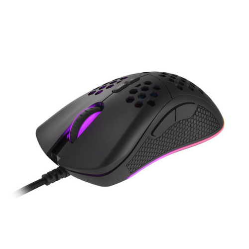 Genesis herní optická myš KRYPTON 555/RGB/8000 DPI/Herní/Optická/8 000 DPI/Drátová USB/Černá