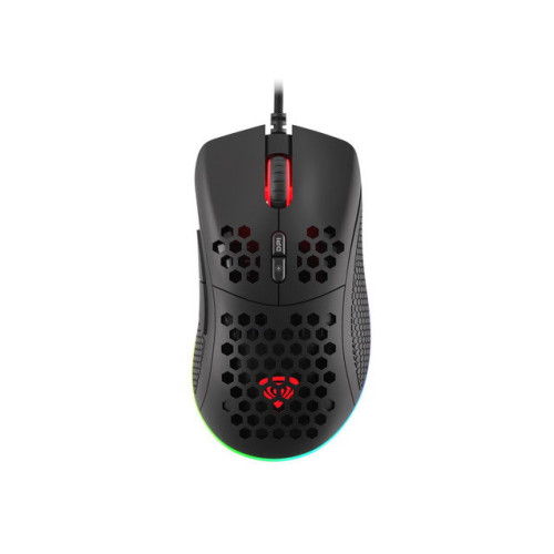 Genesis herní optická myš KRYPTON 555/RGB/8000 DPI/Herní/Optická/8 000 DPI/Drátová USB/Černá