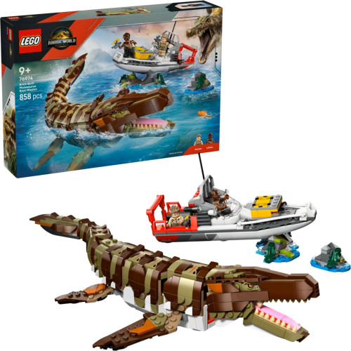 "LEGO® Jurassic World  76974 Misia na lodi s mosasaurom z kociek "