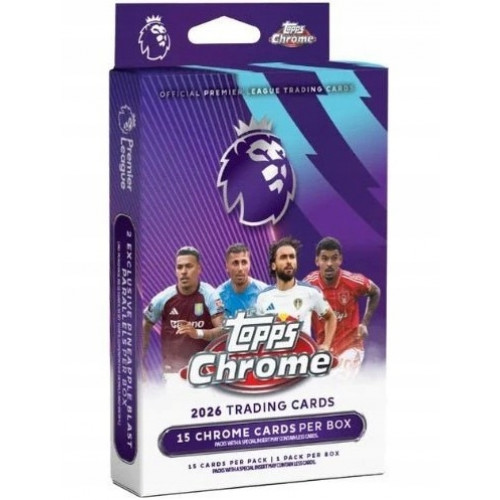 Topps Chrome Premier League 2026 Hanger Box