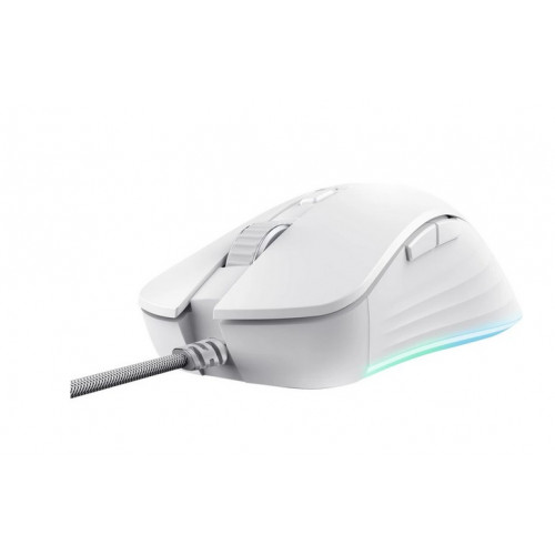 Trust GXT 924W YBAR+ herná myš biela