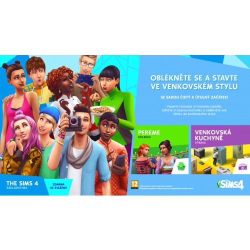 The Sims 4 Starter Pack (base game+clean&cozy)