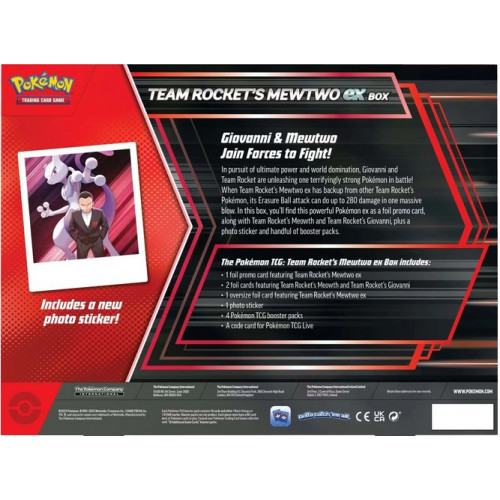 Pokémon TCG: Team Rocket’s Mewtwo ex Box