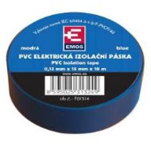 Emos Izolační páska PVC 15/10 modrá