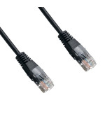 DATACOM patch cord UTP cat5e 0,25M černý