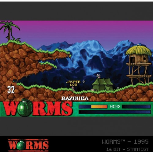 Home Console Cartridge 18. Worms Collection 1