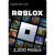 Digitálna darčeková karta Roblox 2200 Robux