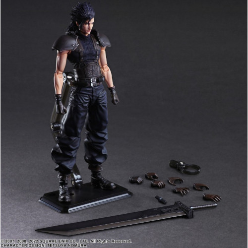 Crisis Core Final Fantasy VII Reunion Play Arts Kai Action Figure - Zack Fair Soldier 1St Class