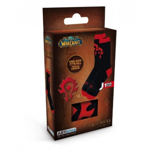 Ponožky World of Warcraft - Horde Black & Red