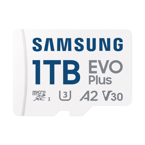 Samsung EVO Plus/micro SDXC/1TB/UHS-I U3 / Class 10/+ Adaptér/Bílá