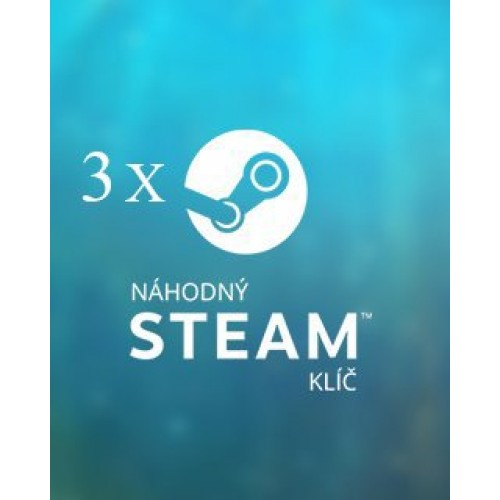 3x Náhodný Steam kľúč