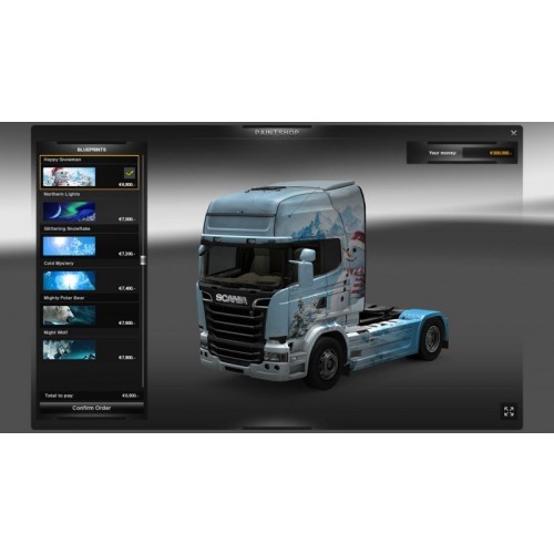 Euro Truck Simulator 2 - Ice Cold Paint Jobs Pack