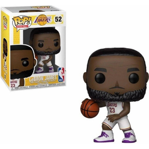 Funko POP Basketball: Los Angeles Lakers - LeBron James (White unifrom)